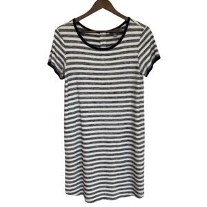 Market & Spruce Stitch Fix Navy and Off-White Striped Dress - Medium